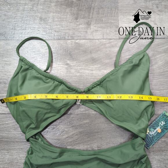 Blooming Jelly Cut Out One Piece Swimsuit Size M - Picture 5 of 7